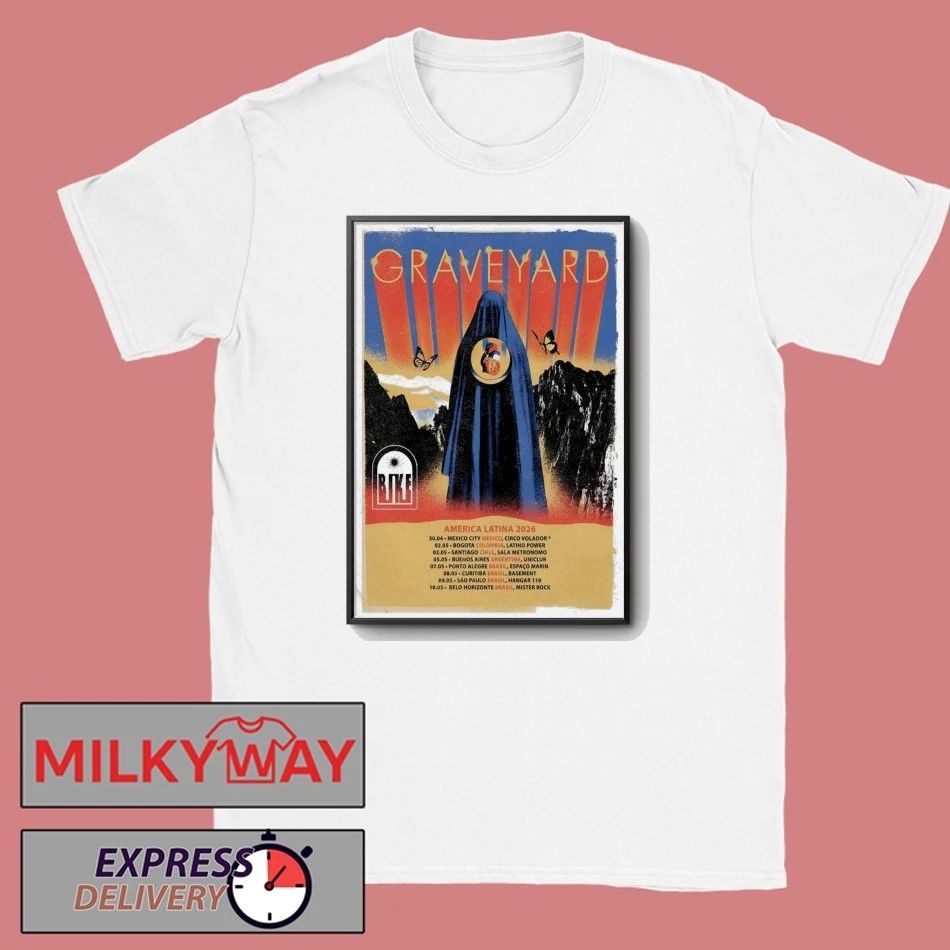 Graveyard America Latina Tour 26 Poster shirt