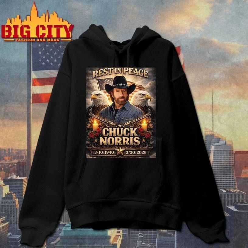 Chuck Norris Rest in Peace RIP Memorial Retro Shirt