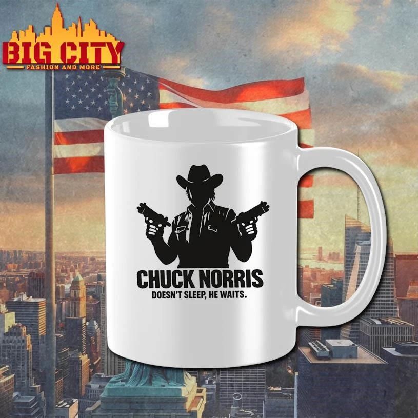 Chuck Norris He Doesnt Sleep He Waits Vintage Shirt