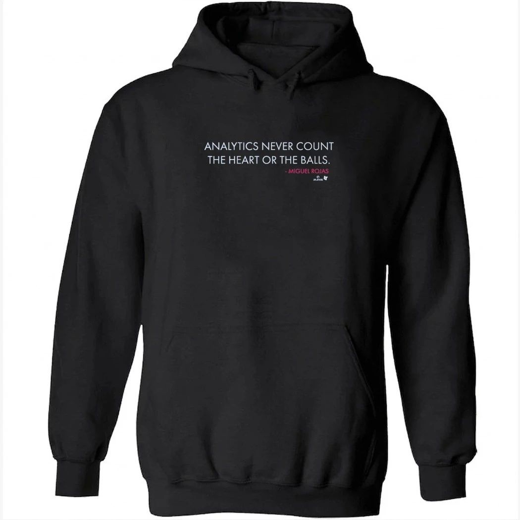 Miguel Rojas Analytics Never Count the Heart or the Balls Shirt