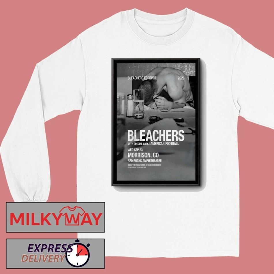 Bleachers At Red Rocks Amphitheatre On Sept 23 2026 Poster shirt