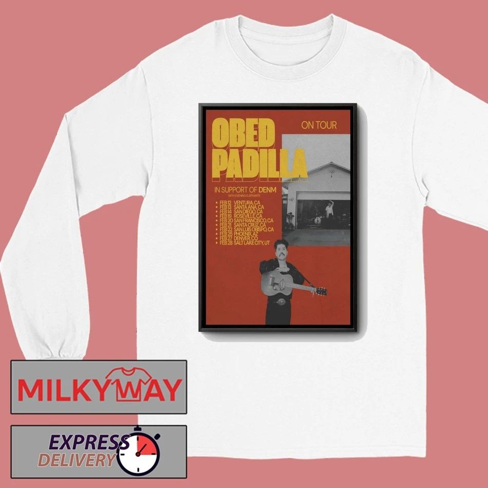 Obed Padilla On Tour 2026 Poster shirt