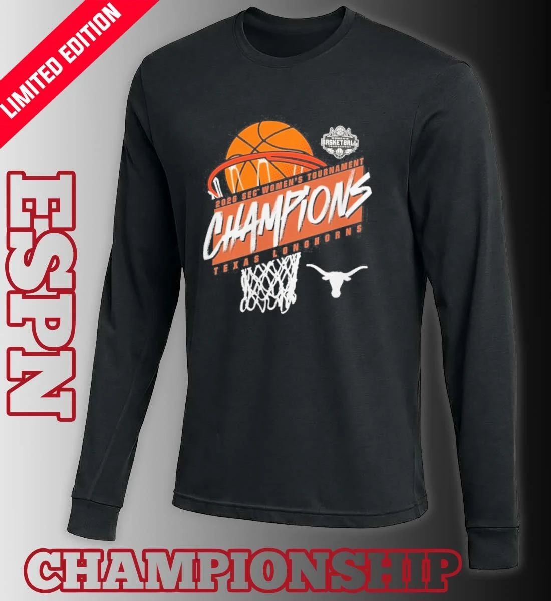 Texas Women’s Basketball 2026 SEC Tournament Champions T-Shirt