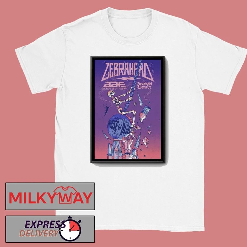 Zebrahead Anaheim 2026 Event Poster shirt