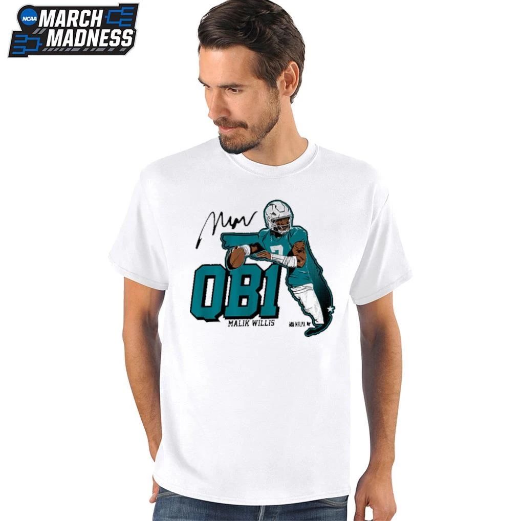 Malik Willis QB1 Miami Dolphins T-Shirt