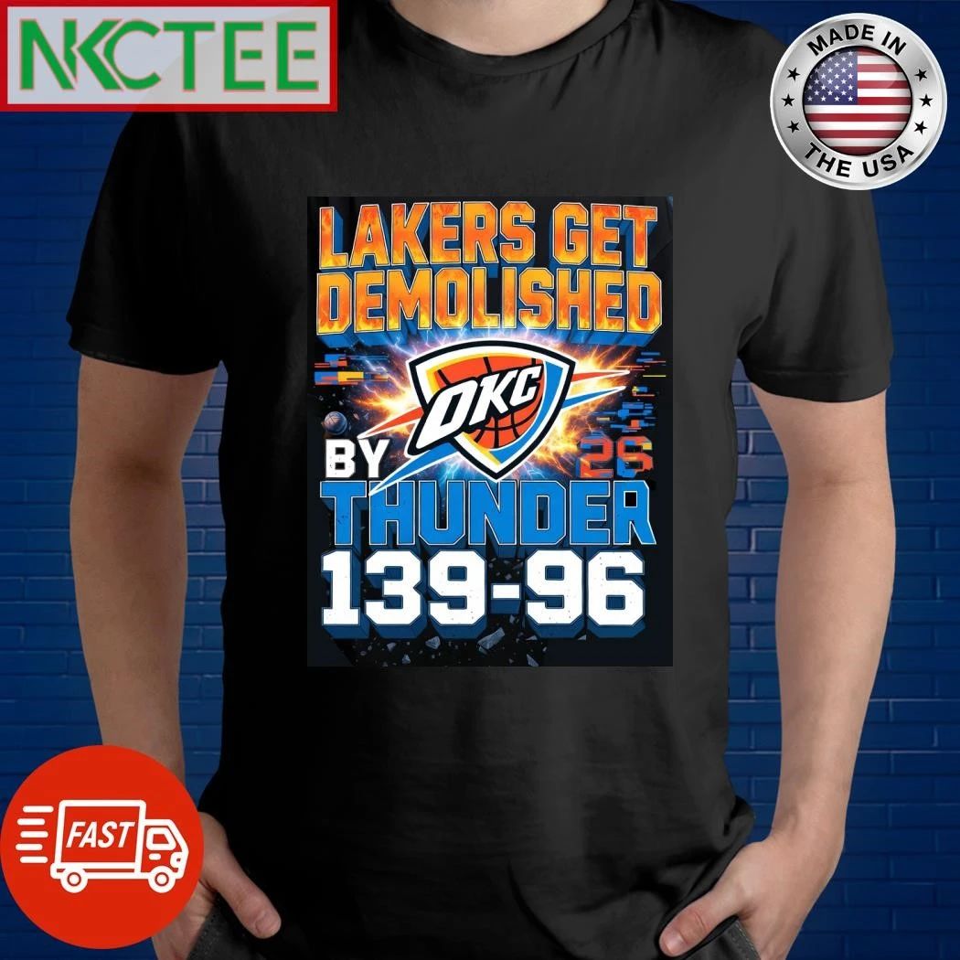 NKCtees Lakers get demolished by Thunder 139 96 shirt