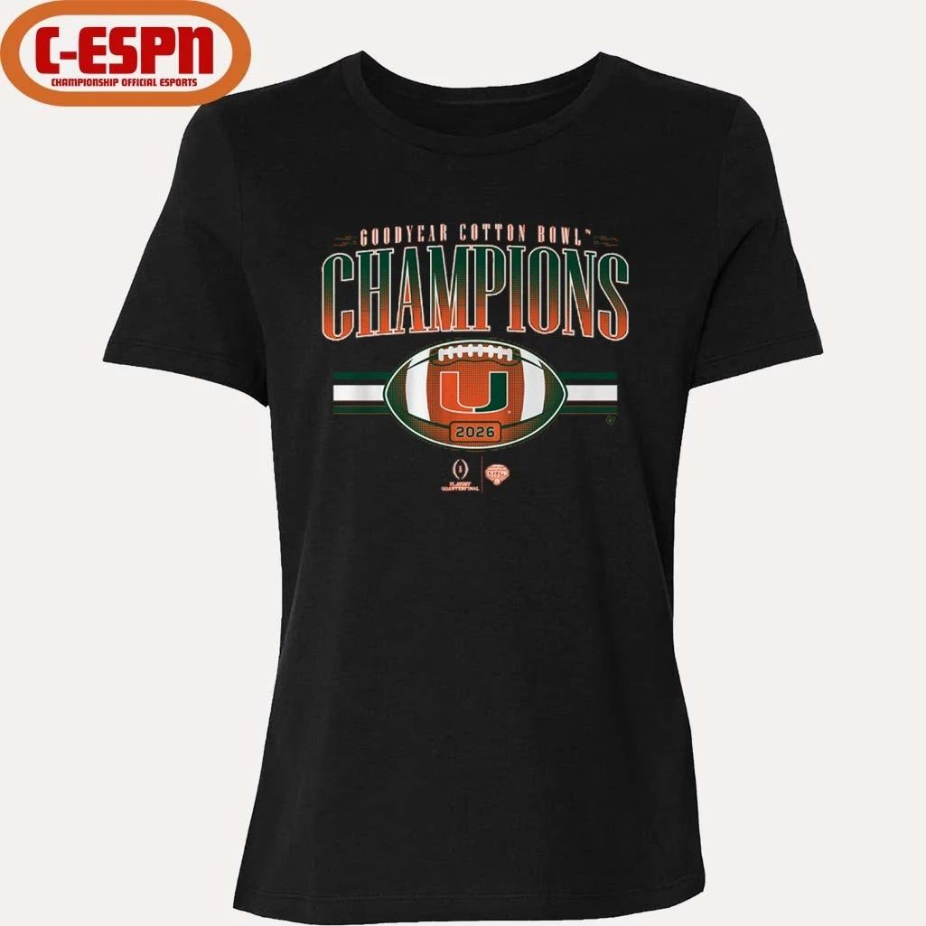 Miami Football CFP Cotton Bowl Champions Shirt