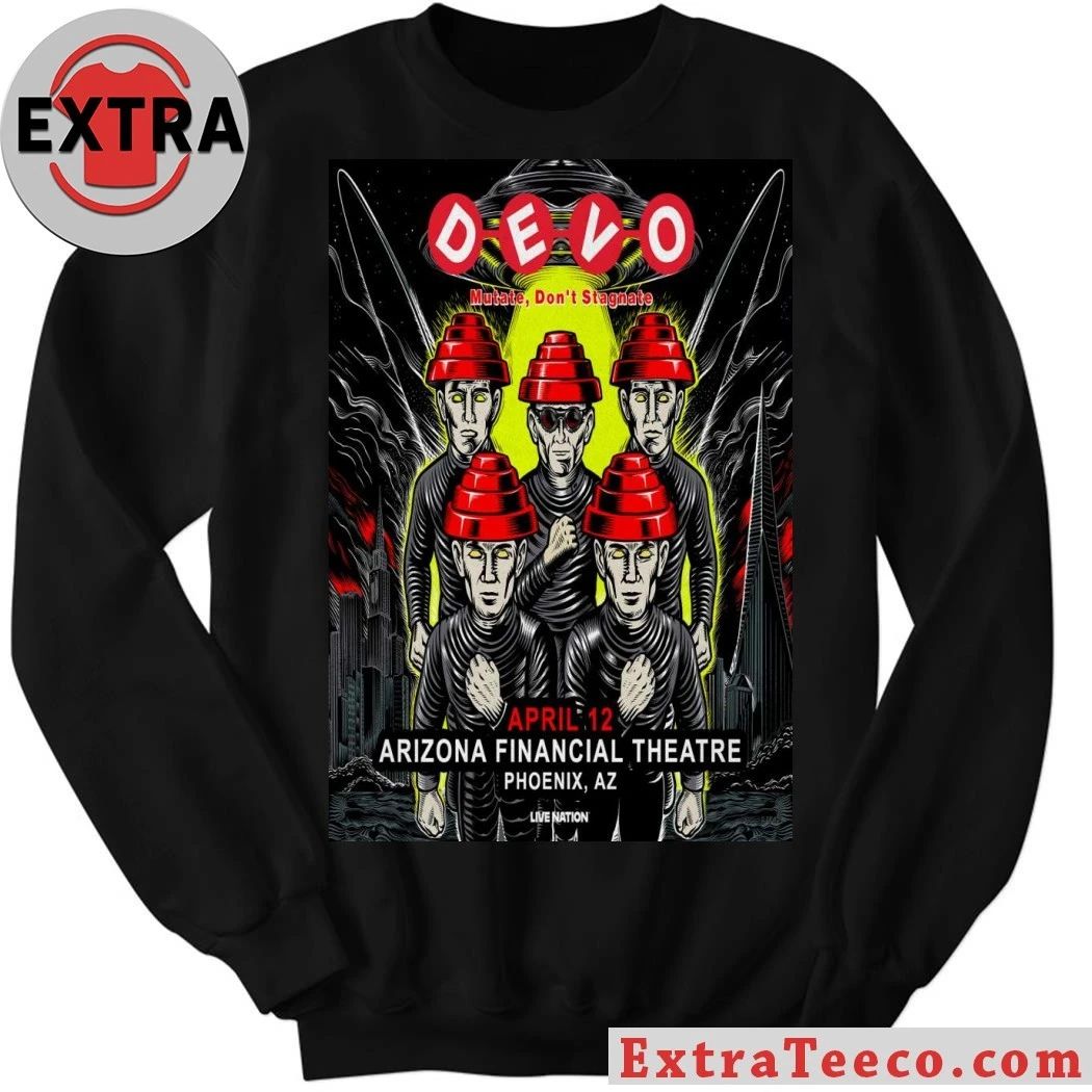 Devo April 12 2026 At Arizona Financial Theatre Show Poster Shirt