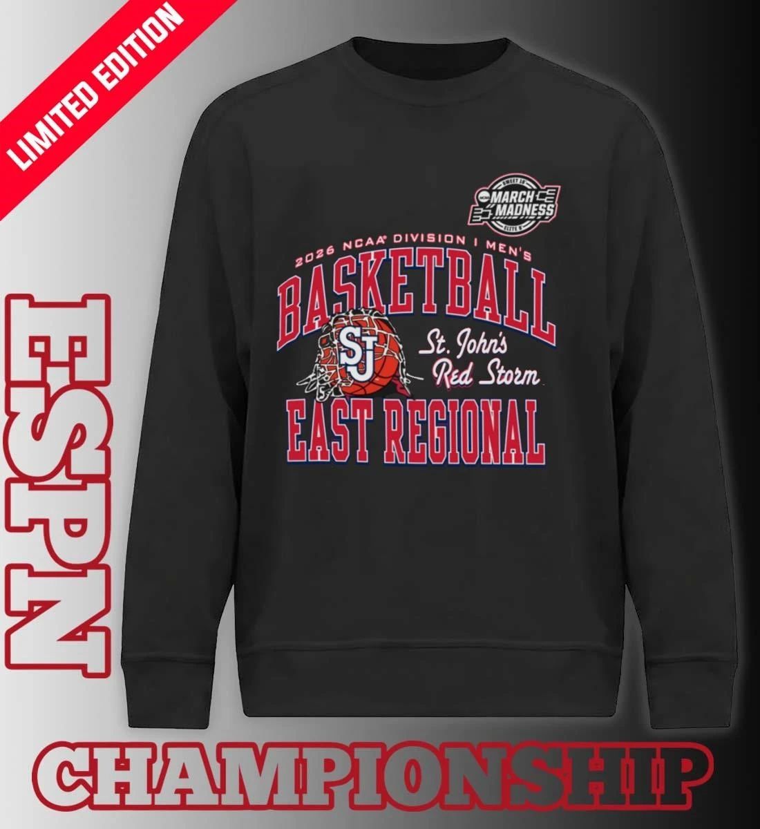 St John’s Red Storm 2026 NCAA DI Men’s Basketball Sweet 16 – East Regional T-Shirt