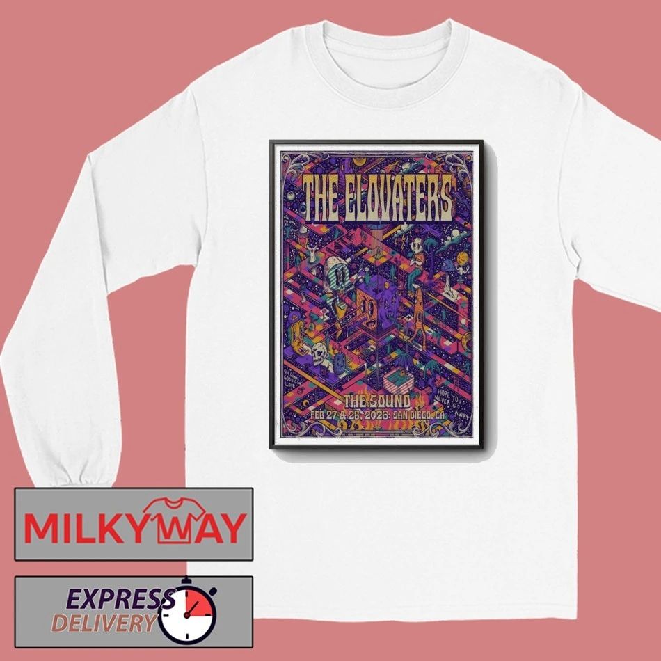 Poster The Elovaters San Diego Feb 28 2026 shirt