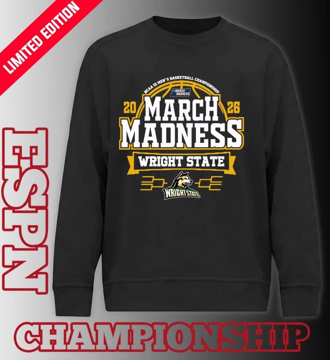 Wright State Raiders March Madness 2026 NCAA DI Men’s Basketball Tournament T-Shirt