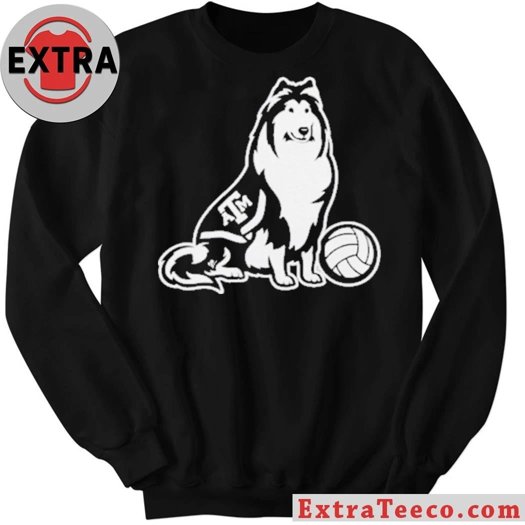 Original Logan Lednicky Texas A&M Aggie Reveille Collie Logo T-Shirt
