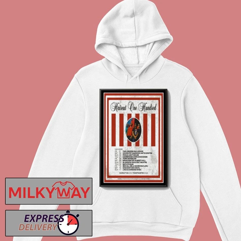 Haircut 100 UK Tour May 2026 Poster shirt