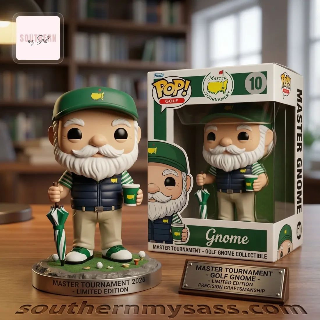 Masters Tournament 2026 Limited Edition Golf Gnome Funko Pop Figure Doll
