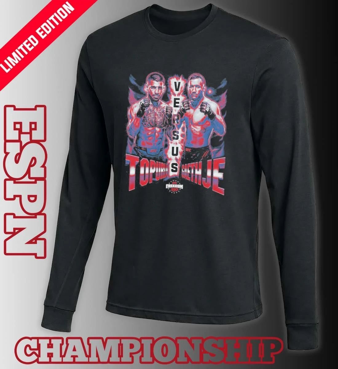 UFC Freedom 250 Ilia Topuria Vs. Justin Gaethje Matchup T-shirt