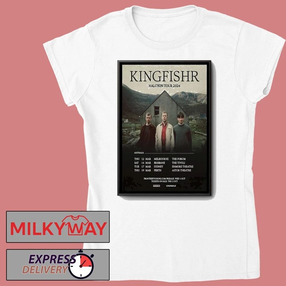Kingfishr Halcyon Tour 2026 Poster shirt