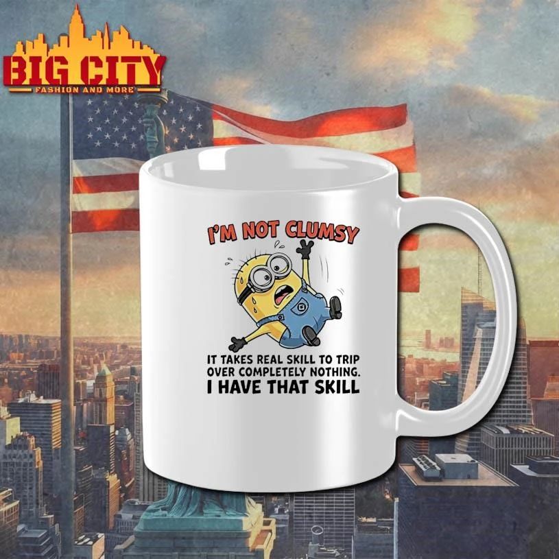Minion Im Not Clumsy It Takes Real Skill To Trip Over Completely Nothing Funny Shirt