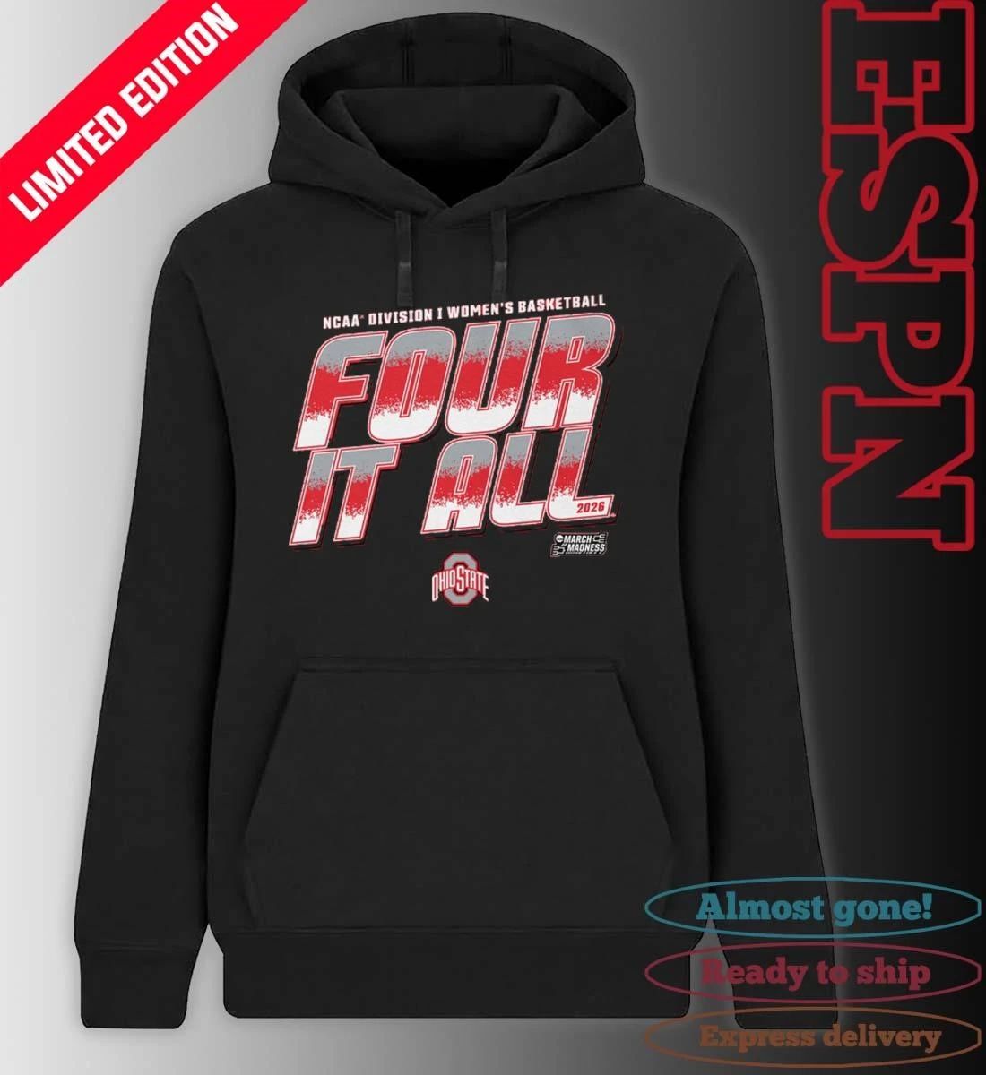 Ohio State Women’s Basketball Four It All 2026 March Madness Shirt