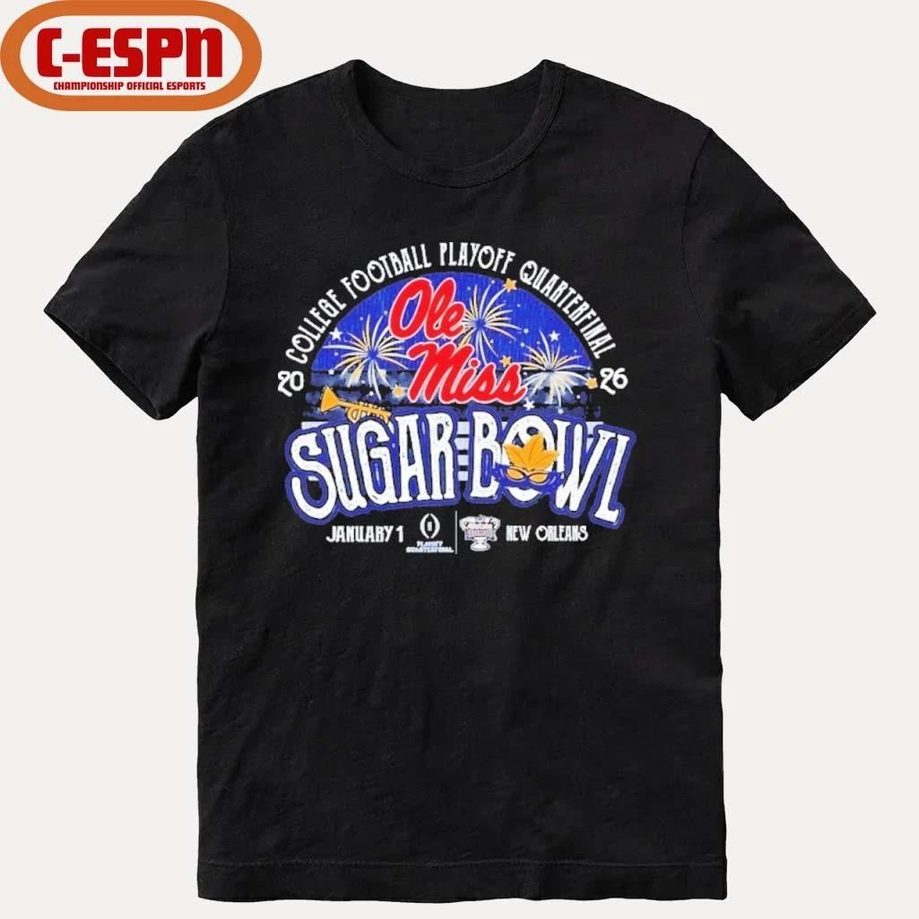 Ole Miss Sugar Bowl Powder Fireworks Shirt