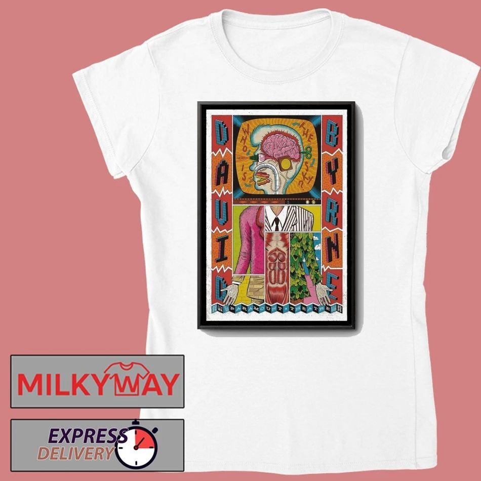 David Byrne The Paramount Theatre Seattle Washington Nov 11-13 2025 Poster shirt