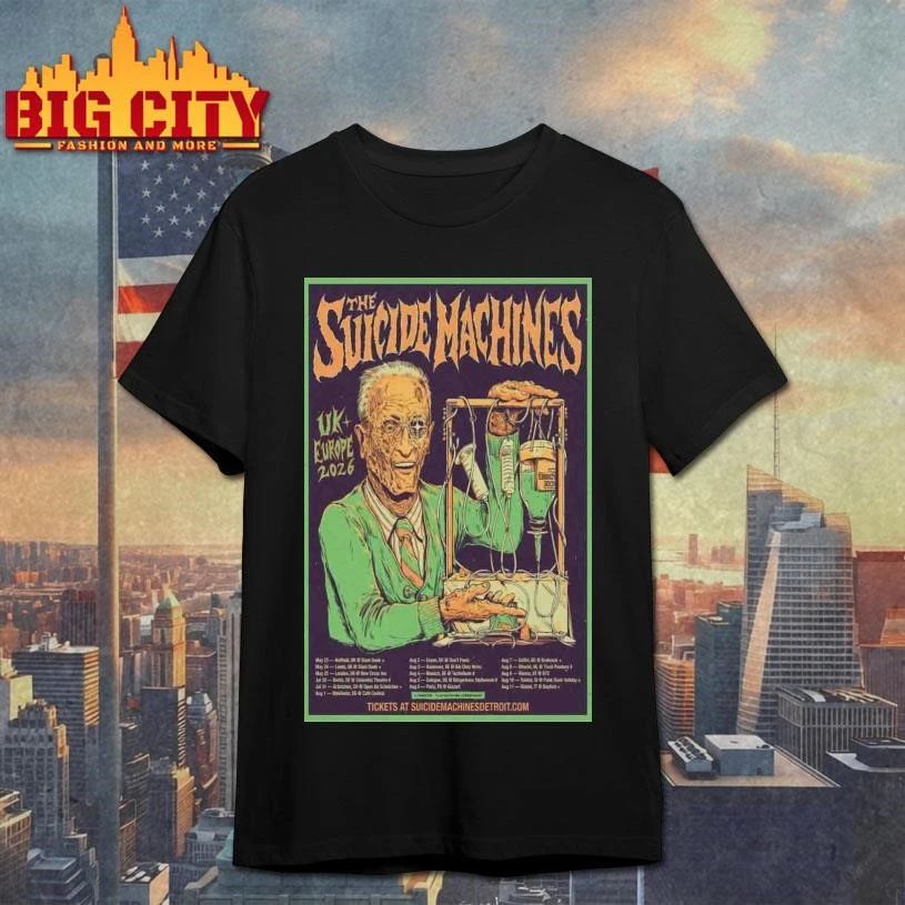 The Suicide Machines UK, Europe Tour Poster Shirt
