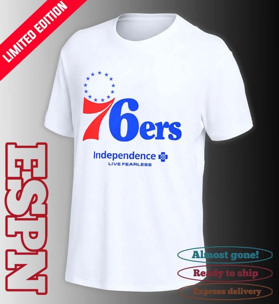 Philadelphia 76ers Independence Live Fearless Shirt