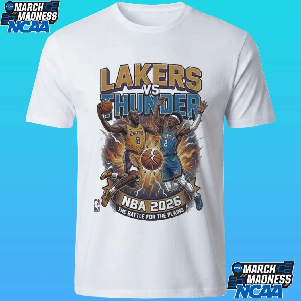 Lakers Vs Thunder NBA 2026 The Battle For The Plains Shirt
