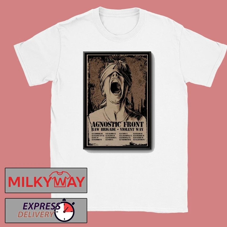 Agnostic Front December 2025 Tour Poster shirt