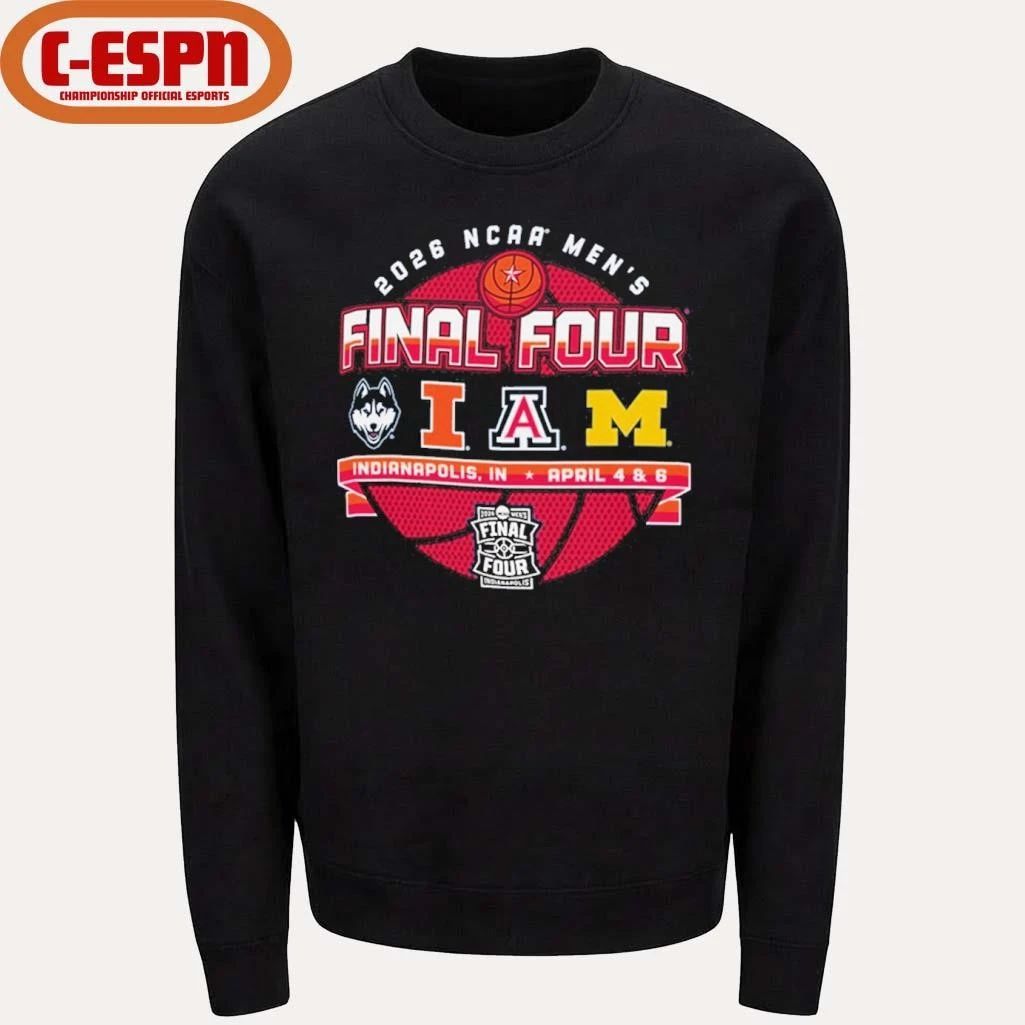 Arizona Wildcats Men’s Basketball 2026 Final Four Team T-Shirt