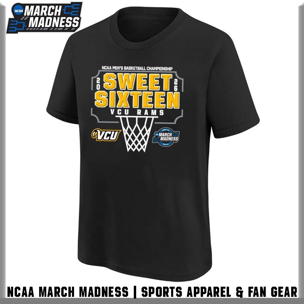VCU Rams 2026 NCAA Men’s Basketball Tournament March Madness Sweet Sixteen T-Shirt