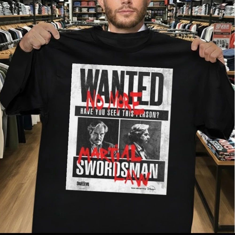 Tony Dalton As Jack Duquesne AKA Swordsman WANTED Poster For Daredevil Born Again Season 2 Shirt
