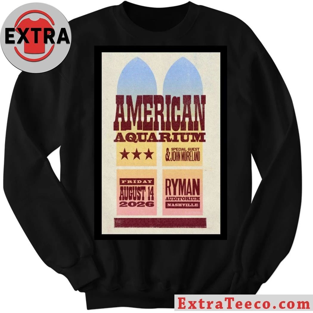 American Aquarium Ryman Auditorium August 14 2026 Poster Shirt