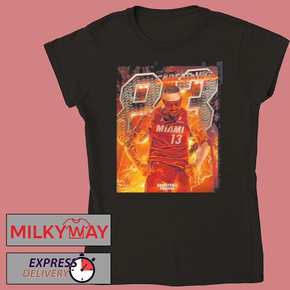 Bam Adebayo Miami Heat Goes Nuclear 83 Career High Second Most Points In NBA History T-Shirt