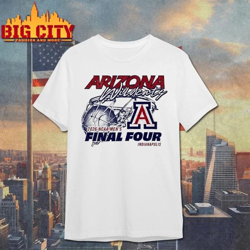 Arizona Wildcats 2026 NCAA Final Four White College Shirt