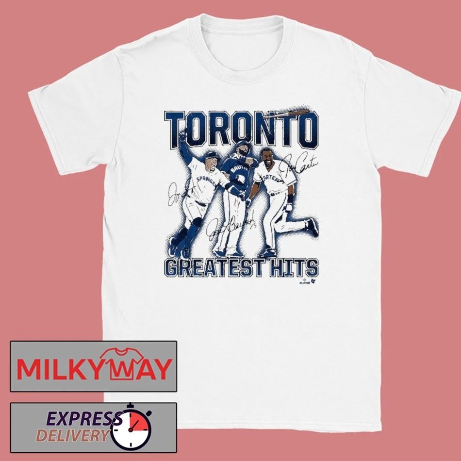 Joe Carter, Jose Bautista, & George Springer Toronto’s Greatest Hits Shirt