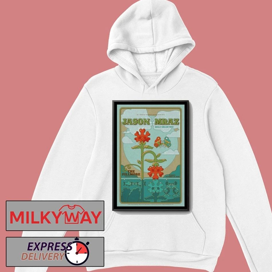Jason Mraz The Fillmore, San Francisco Poster shirt