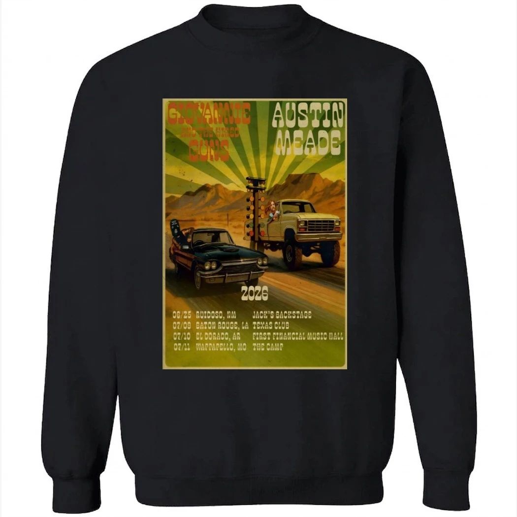 Giovannie And The Hired Guns 2026 Summer Tour Poster Shirt