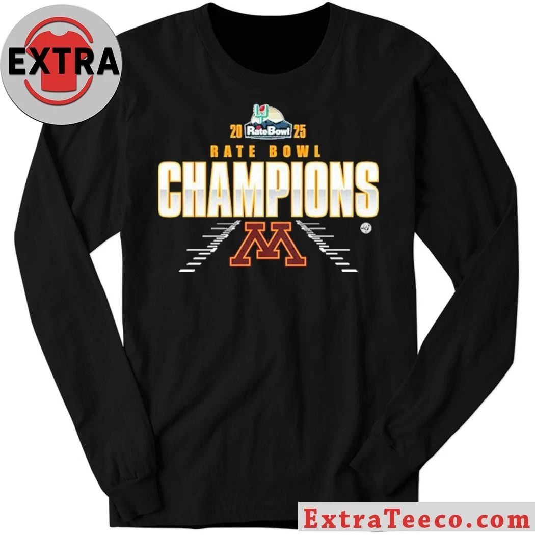 Minnesota Golden Gophers Rate Bowl Champions T-Shirt for the 2025 event