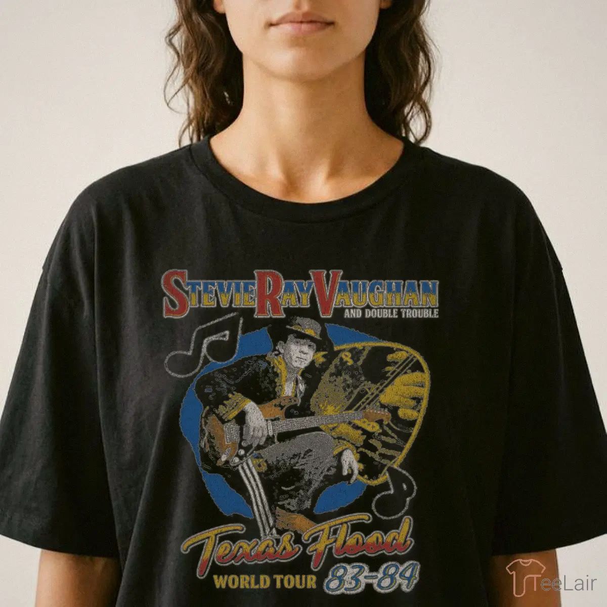 Texas Flood World Tour 83-84 Stevie Ray Vaughan T-Shirt