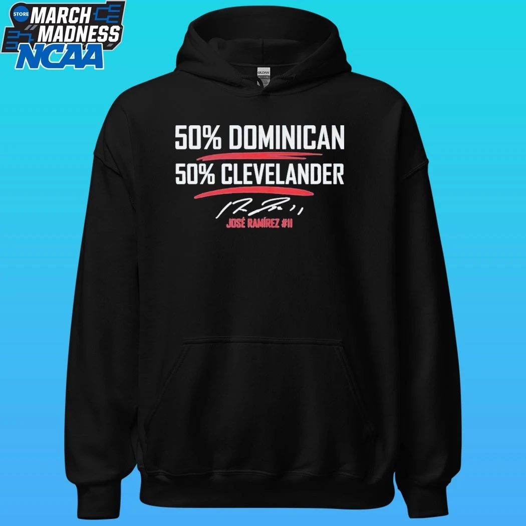 Jose Ramirez 50 Percent Dominican 50 Percent Clevelander Shirt