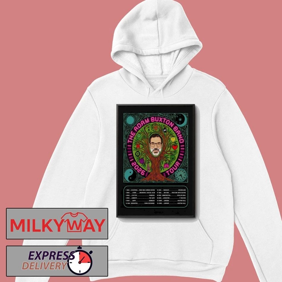 The Adam Buxton Band Spring 2026 Tour Poster shirt