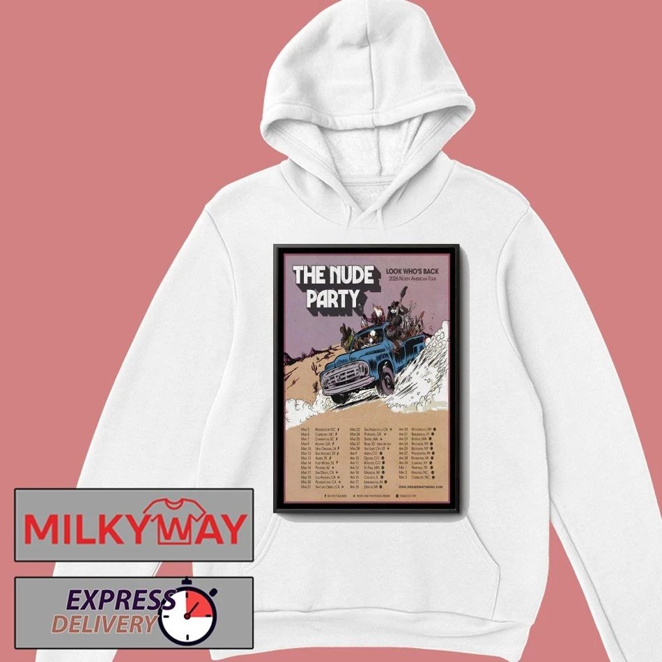 The Nude Party Fall Tour 2026 Poster shirt