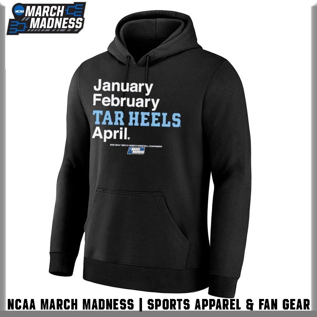 UNC Tar Heels Men’s and Women’s Basketball 2026 March Madness Month T-Shirt