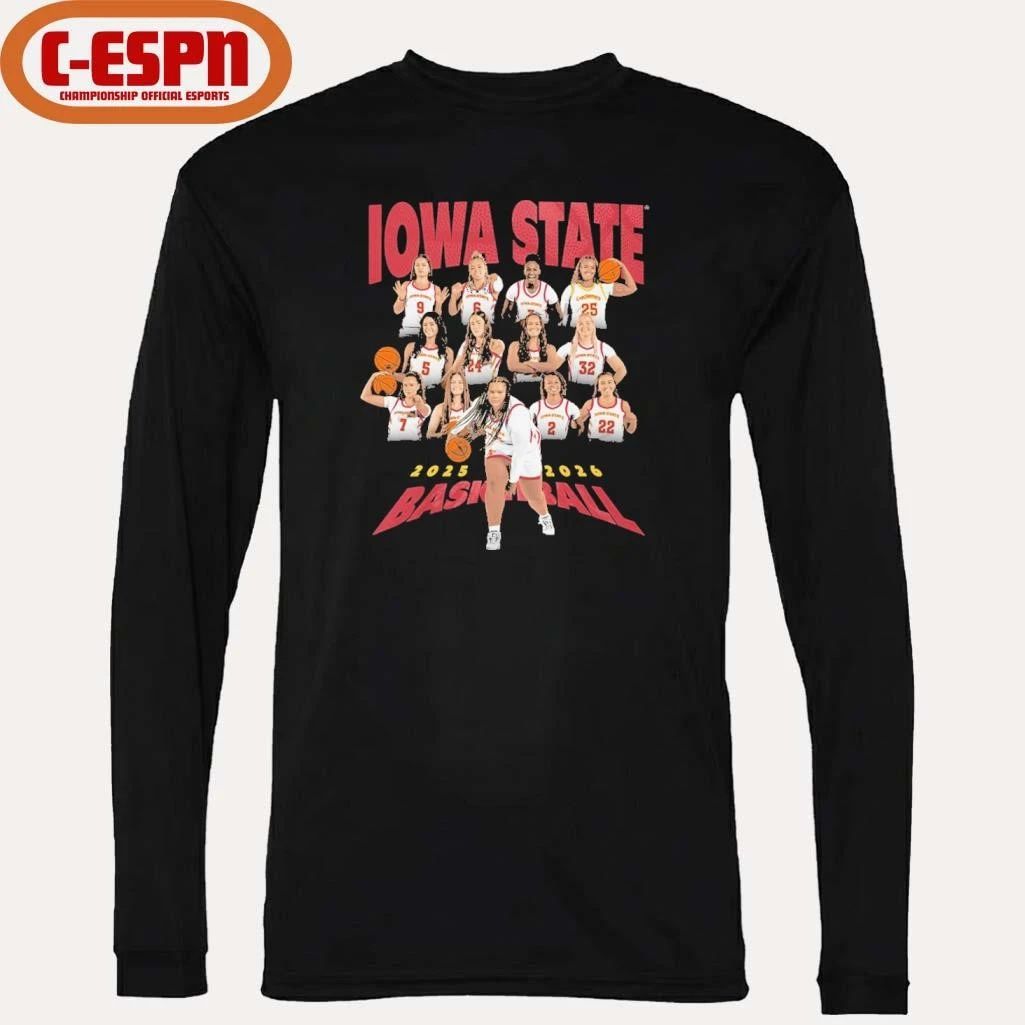 2025-2026 Iowa State Women’s Basketball Team Shirt