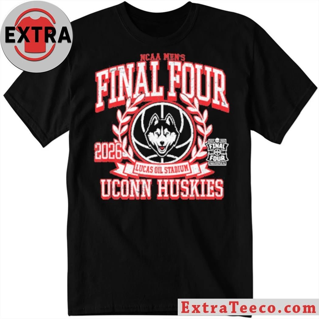 Connecticut Huskies Final Four 2026 NCAA Men’s Basketball Logo T-Shirt – Top-Rated Gift for College Basketball Lovers