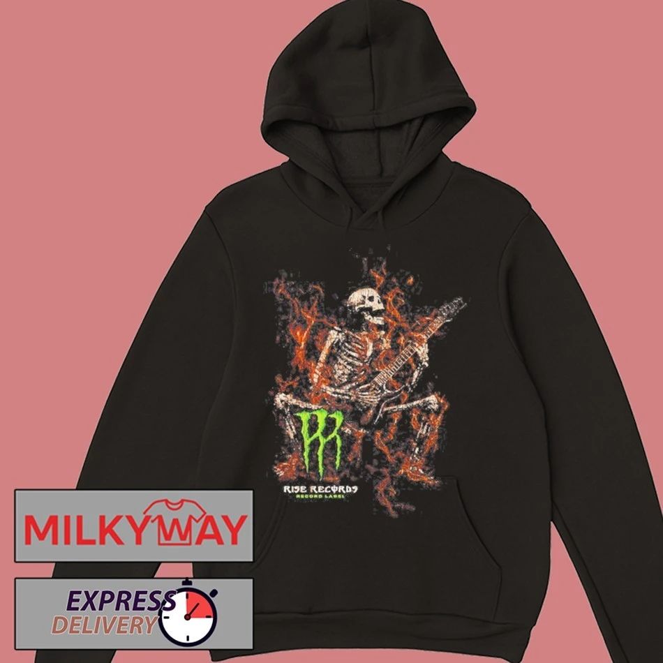 Monster Skeleton Rise Records shirt