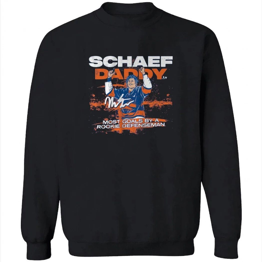 Matthew Schaefer Daddy Most Goals By A Rookie Defenseman Record Shirt