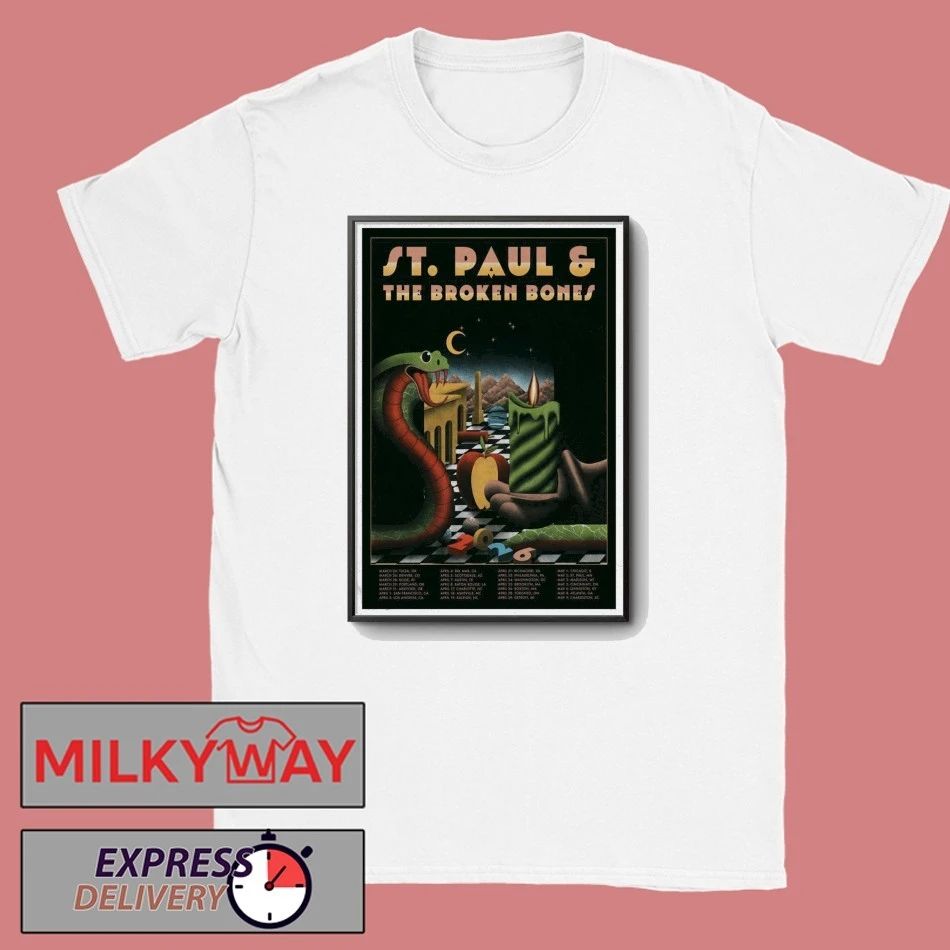 Poster St. Paul & The Broken Bones Tour 2026 shirt