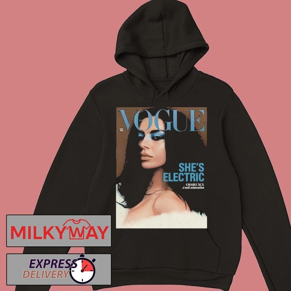 Charli XCX Graces On British Vogue May 2026 She’s Electric shirt