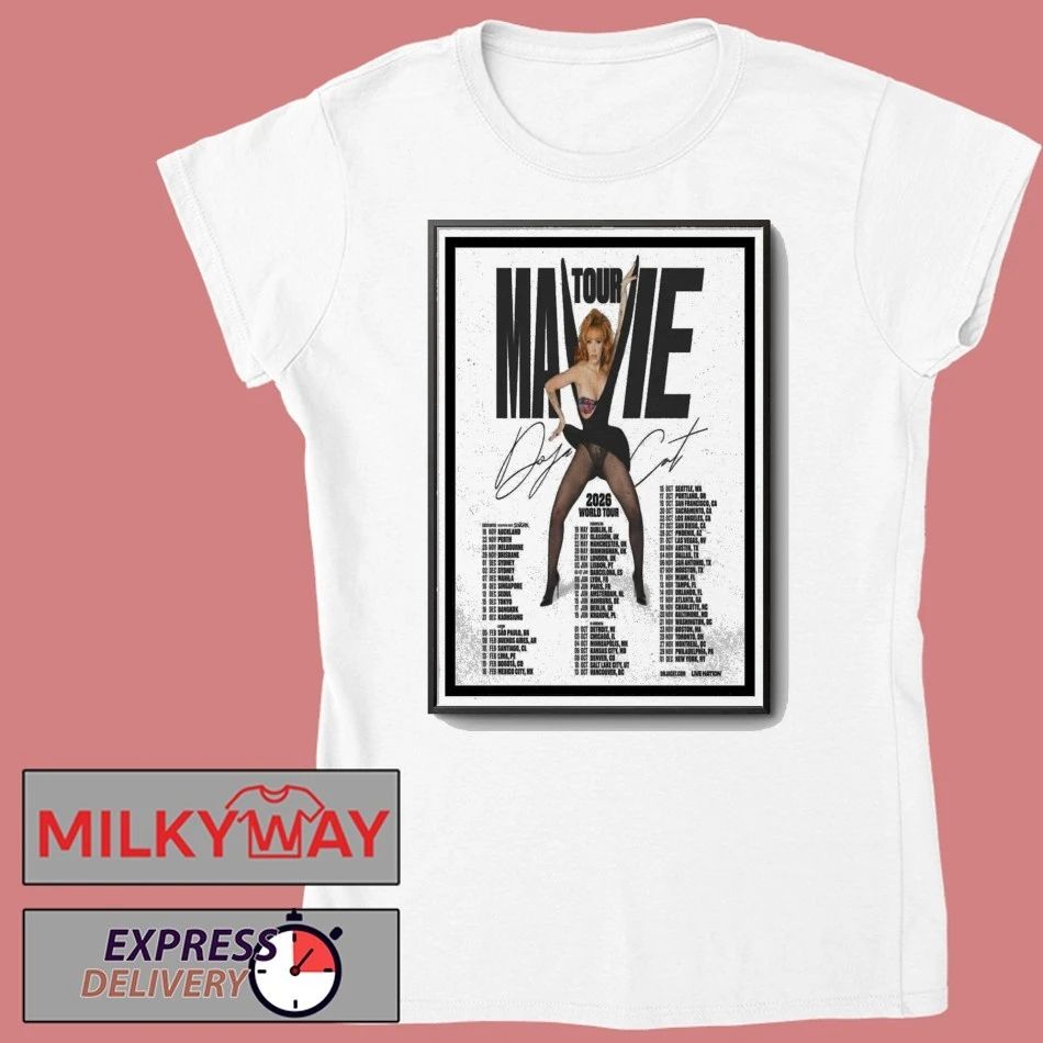 Mavie World Tour 2026 Poster shirt